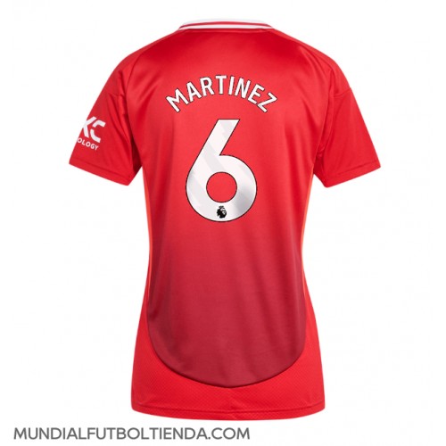 Camiseta Manchester United Lisandro Martinez #6 Primera Equipación Replica 2024-25 para mujer mangas cortas